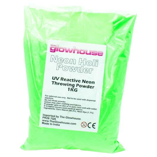 UV Neon Pulver Grön 1 kg