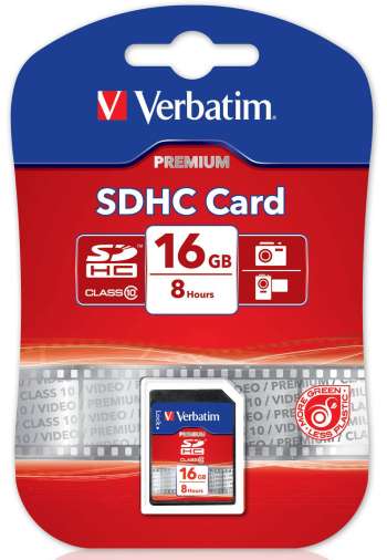 Verbatim minneskort, SDHC Class 10, 16GB