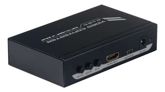 VGA till HDMI, HDMI-utgång 4K vid 60 Hz, VGA-ingång 1920x1080, svart