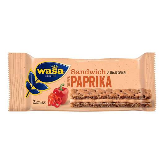 Wasa Sandwich Paprika Storpack - 24-pack